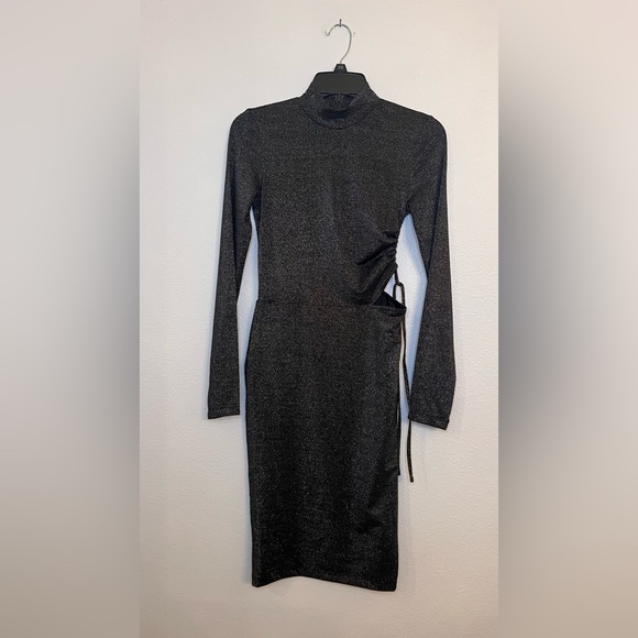 NWT Bodycon dress Jessica Simpson black and silver size XS - Picture 10 of 11